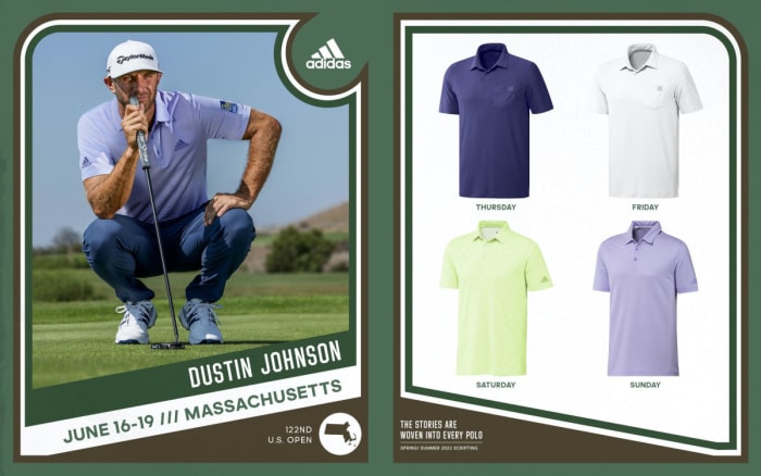 Adidas | Dustin Johnson U.S. Open scripting